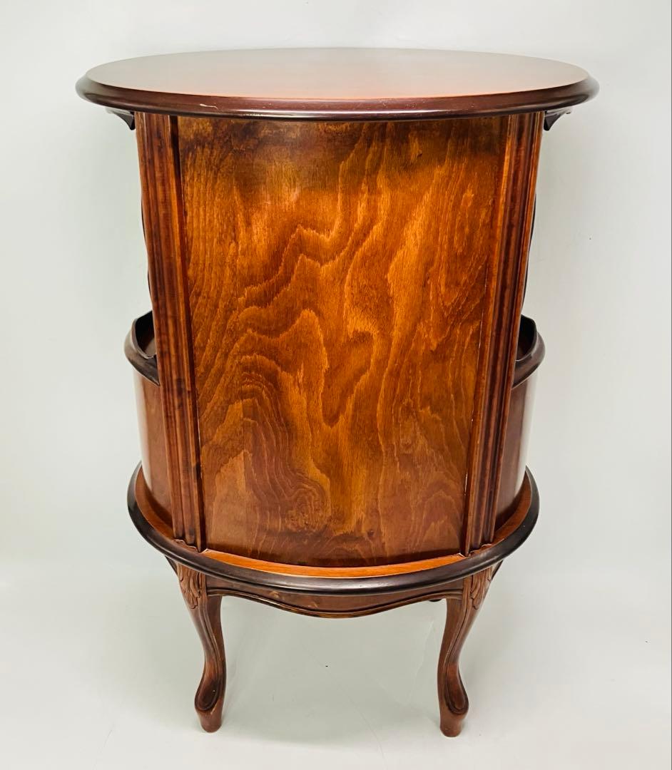 【美品・匿名配送】アンティーク調 猫脚 キャビネット 2段 チェスト コンソール