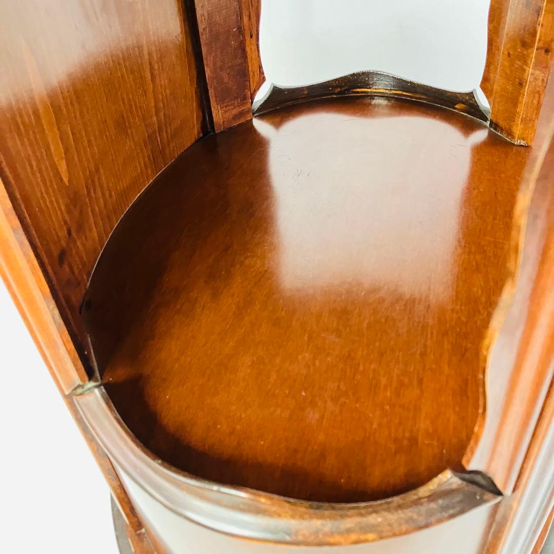 【美品・匿名配送】アンティーク調 猫脚 キャビネット 2段 チェスト コンソール