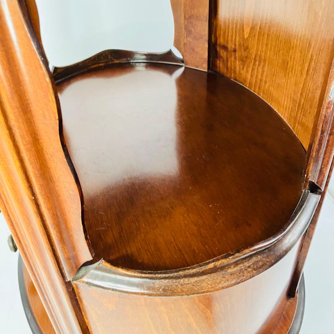 【美品・匿名配送】アンティーク調 猫脚 キャビネット 2段 チェスト コンソール