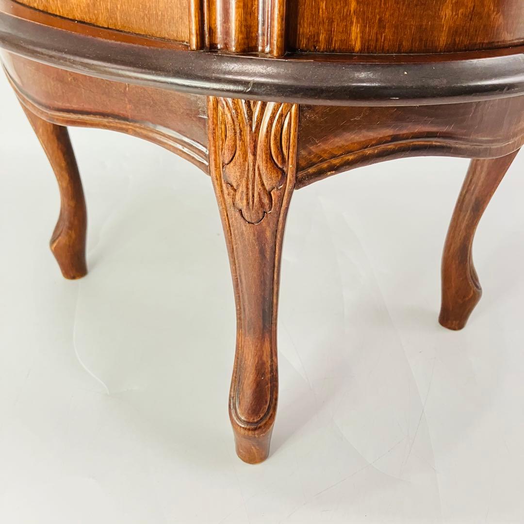 【美品・匿名配送】アンティーク調 猫脚 キャビネット 2段 チェスト コンソール