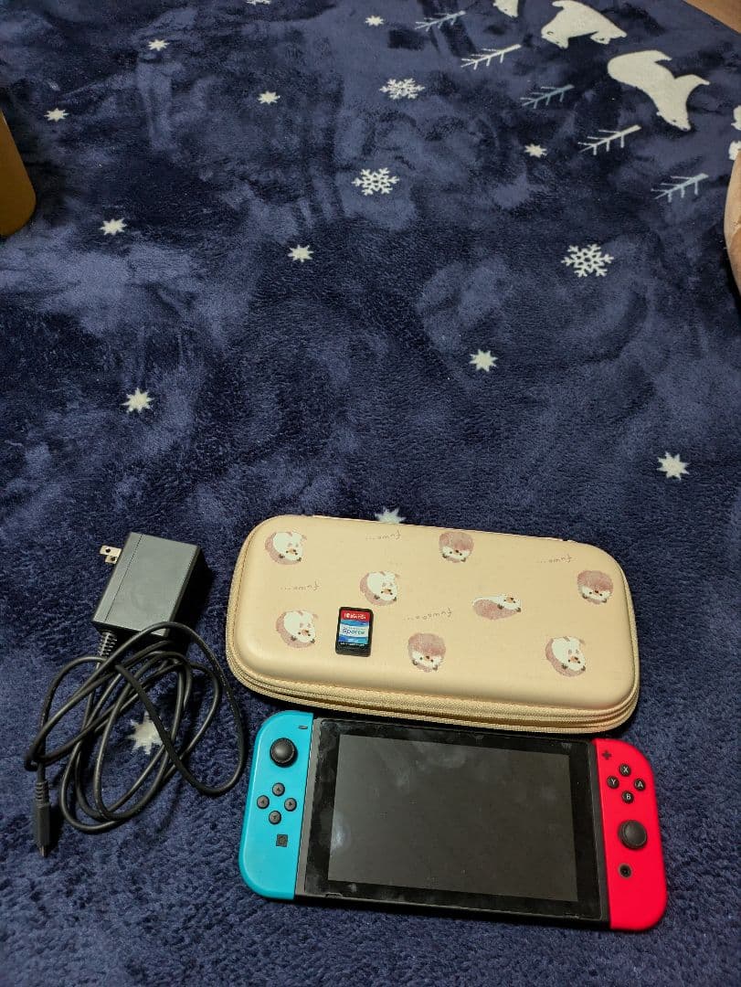 Nintendo Switch 赤/青 本体 + 充電器 + ケース + ゲーム