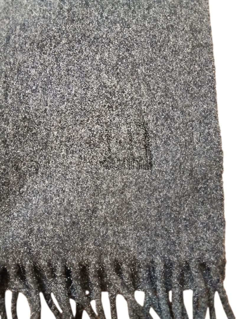 【美品ダンヒル　dunhill マフラー カシミヤ 100% 　グレー カシミア