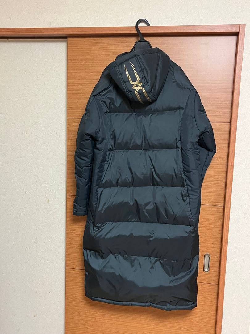 Mizuno ダウンコート 黒 フード付き