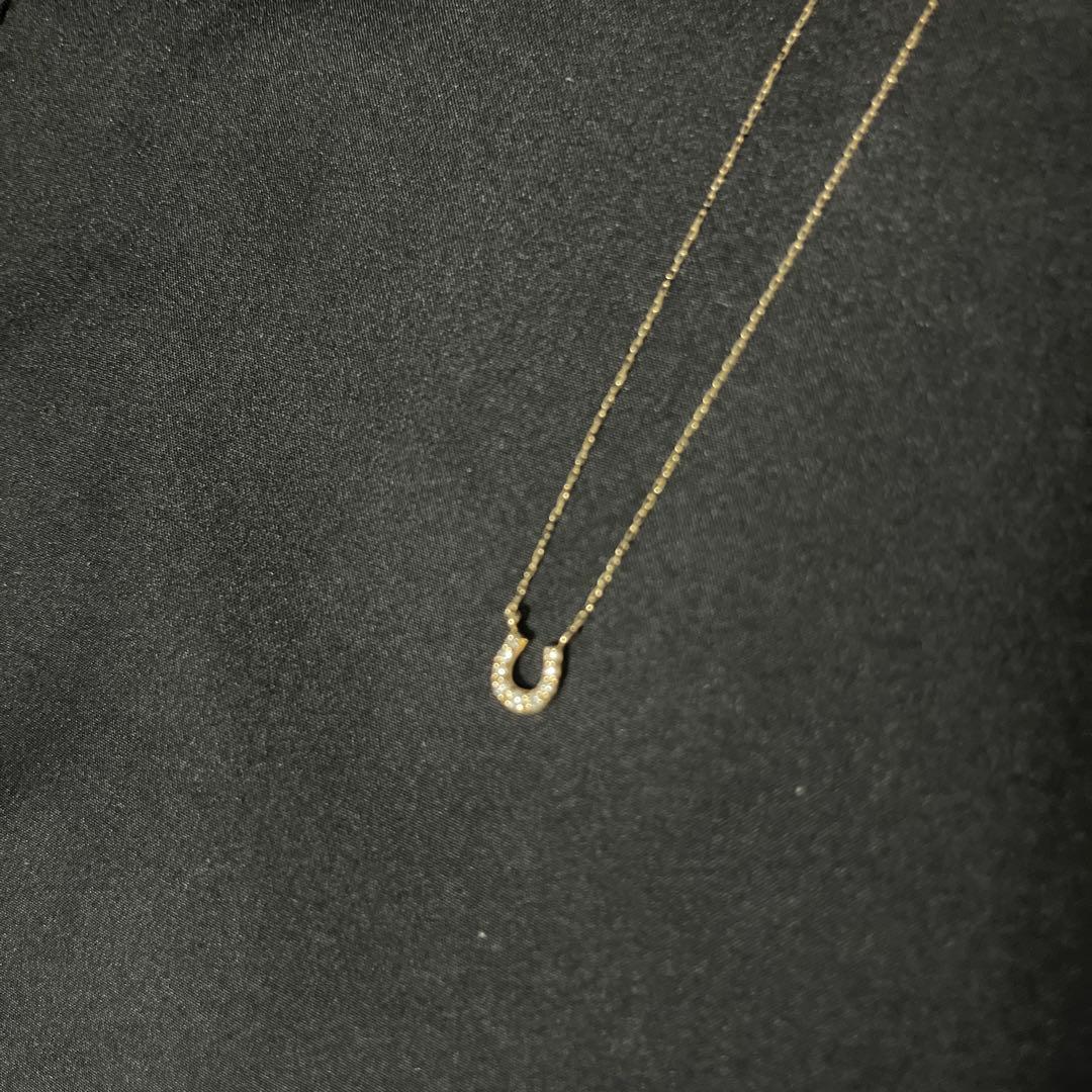 ete 10k ホースシューネックレス