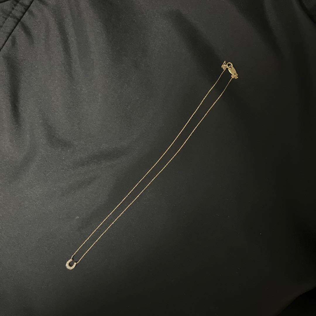 ete 10k ホースシューネックレス