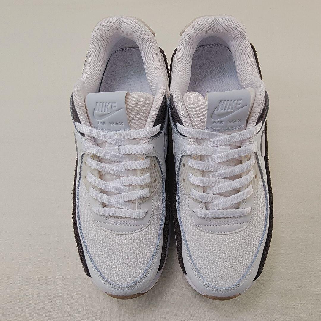 ナイキ ウィメンズ エアマックス90 LV8 ブラウン/タン 白 茶 23cm