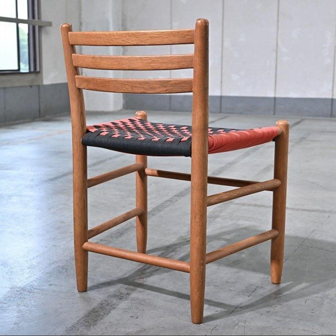 ★ダイニングチェア オーク無垢材 チェック柄_カリモク Yチェア 広松 日進★