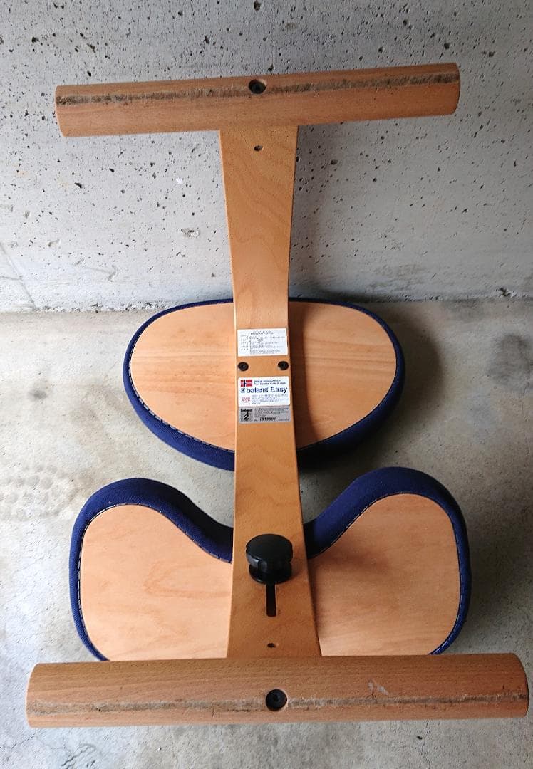 【良品】サカモトハウス バランスチェアイージー 　ブルー