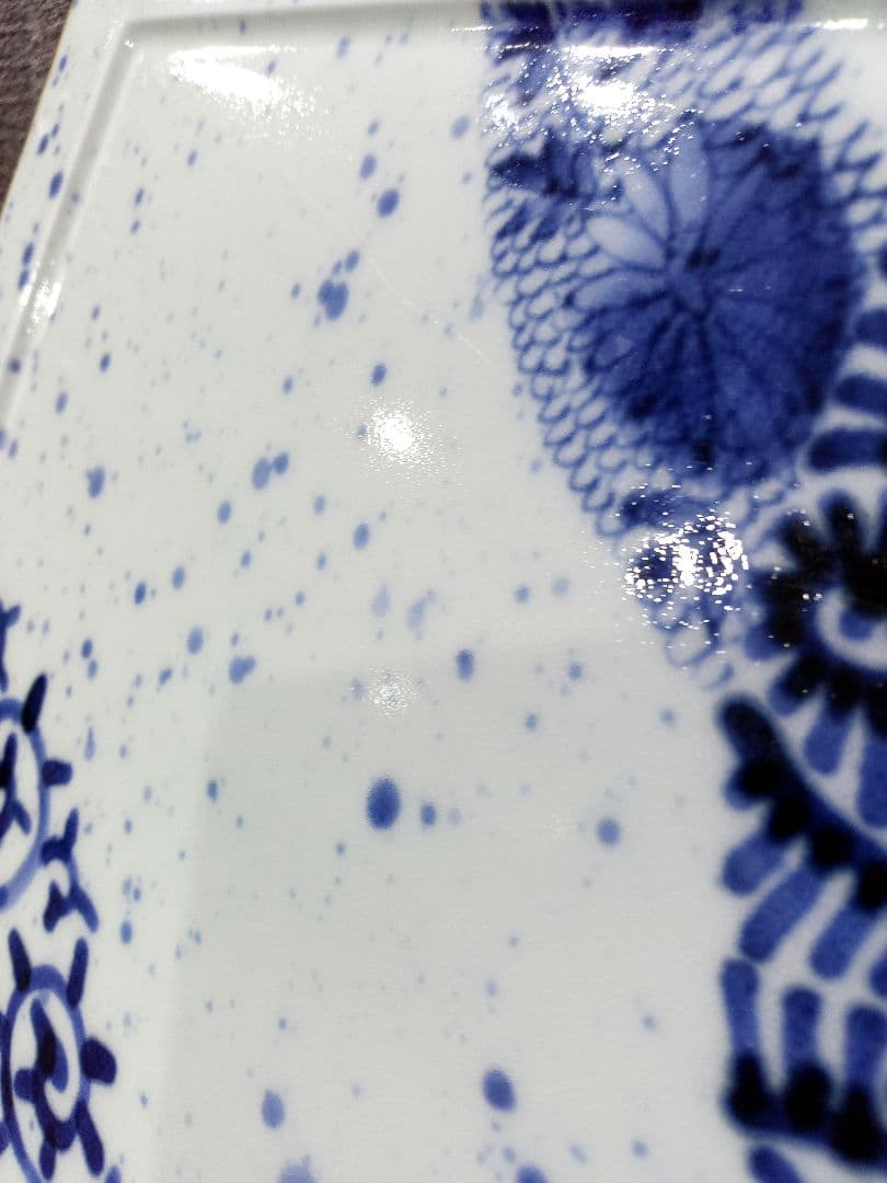 つよにゃ　　有田焼　スクエアプレート　ディナープレート　福泉窯　2枚セット