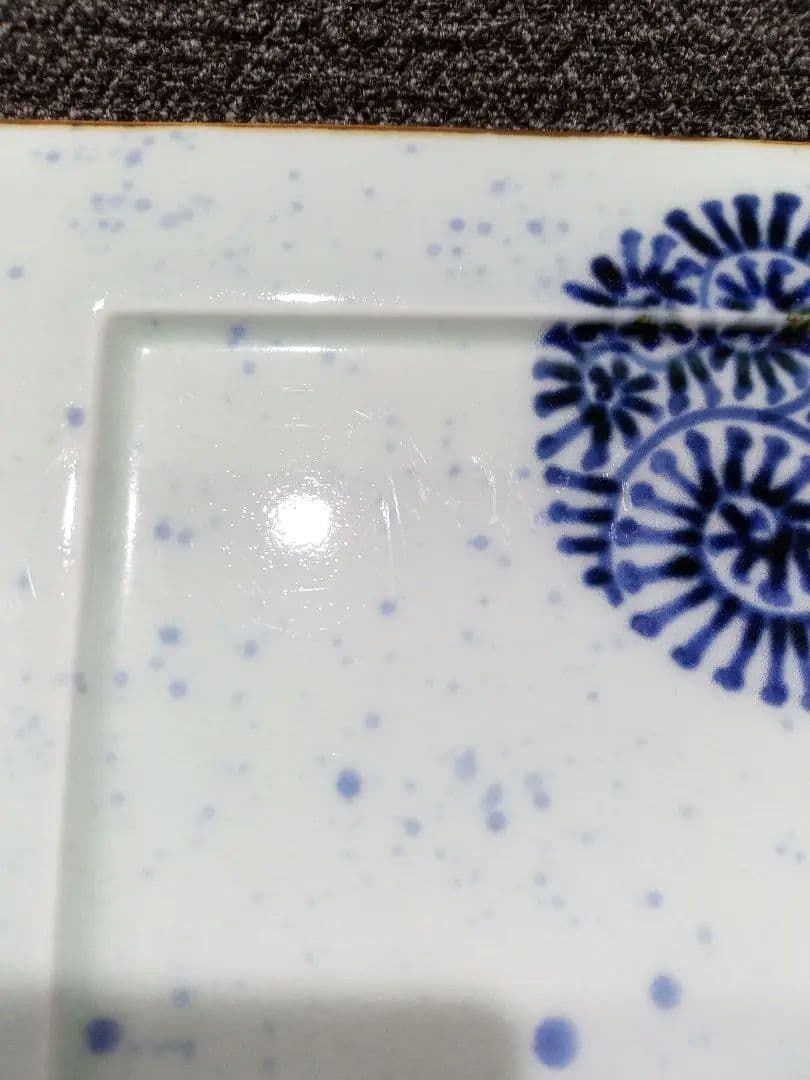 つよにゃ　　有田焼　スクエアプレート　ディナープレート　福泉窯　2枚セット