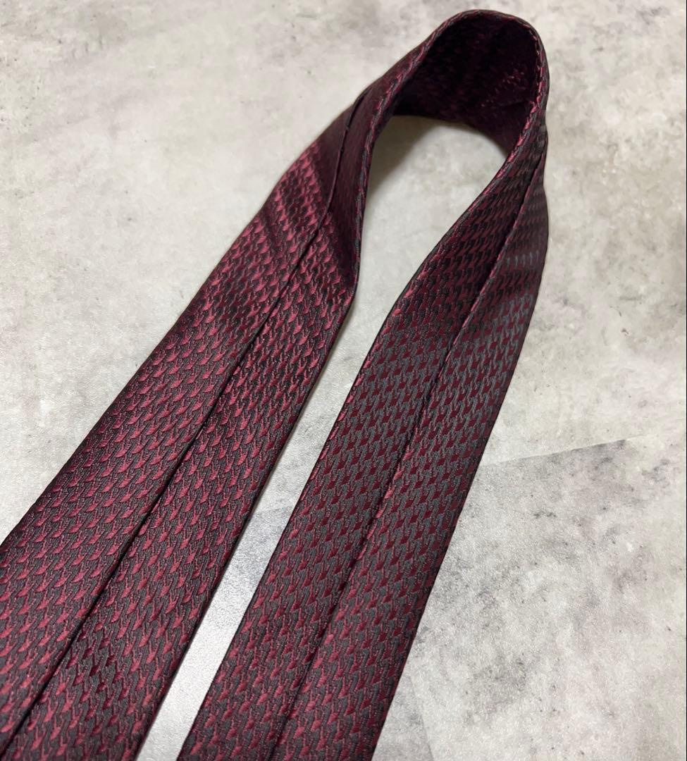 Ermenegildo Zegna バーガンディ ソリッド ジャガード