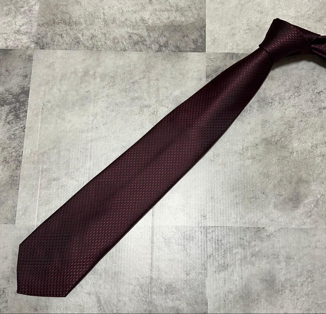 Ermenegildo Zegna バーガンディ ソリッド ジャガード