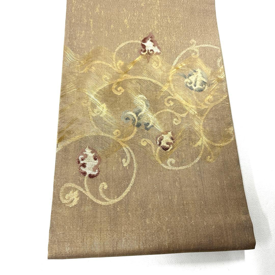 専用帯6267 ●染織の名門 しょうざん謹製 生紬 高級 正絹 袋帯