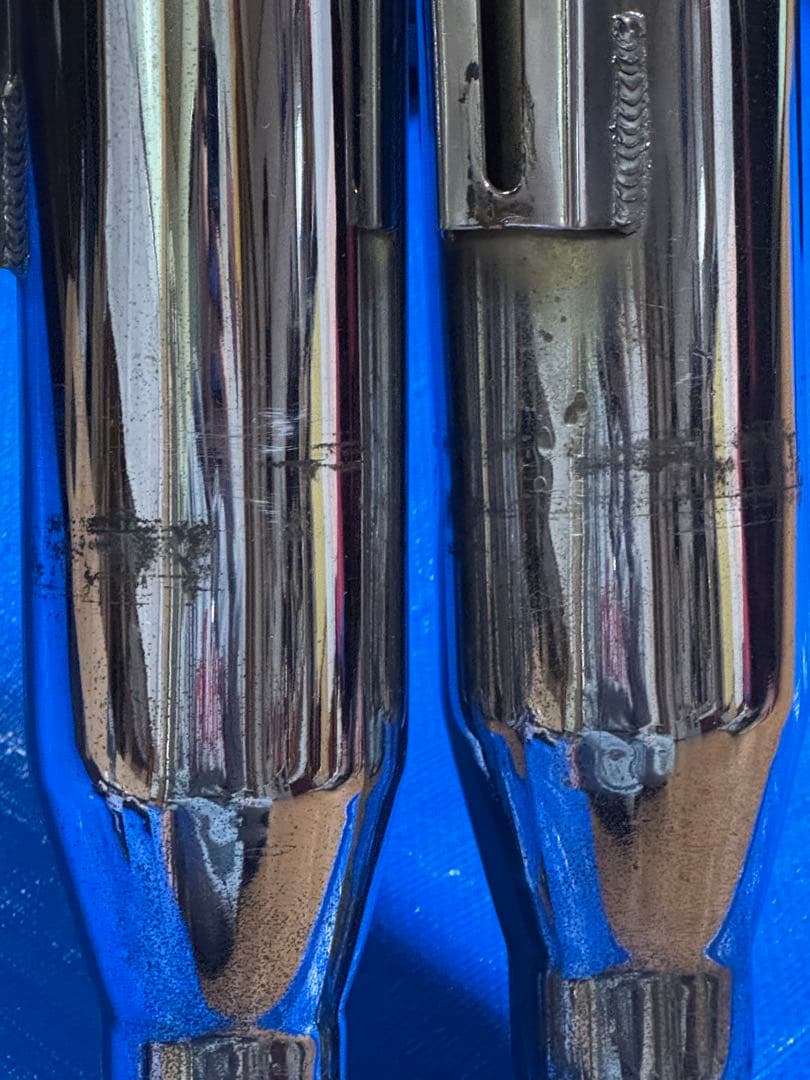 ハーレー、ダイナ、スリップオンマフラー モーターステージ、クローム￼