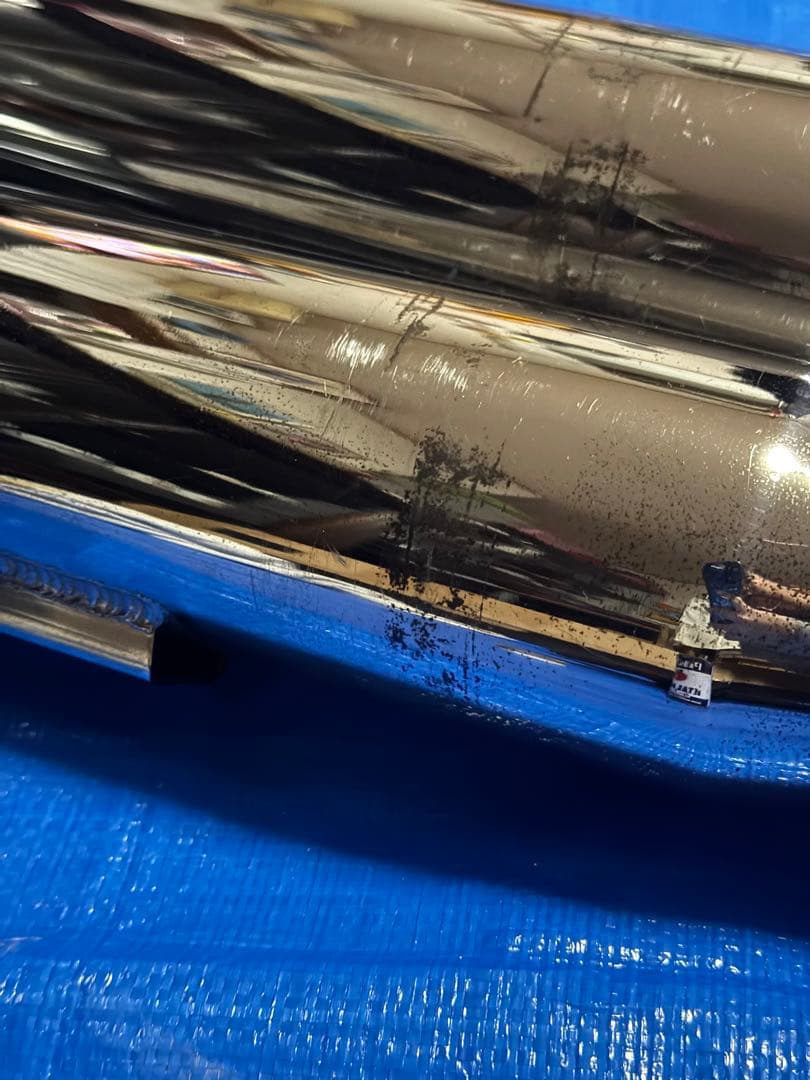 ハーレー、ダイナ、スリップオンマフラー モーターステージ、クローム￼