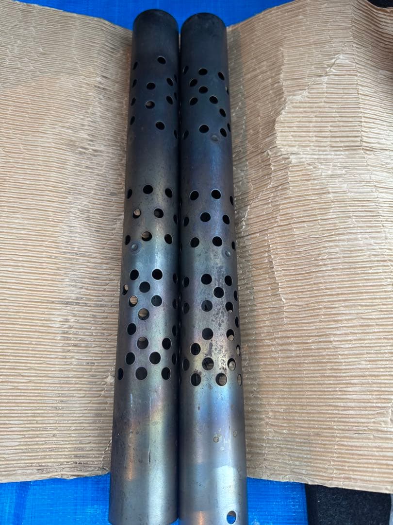 ハーレー、ダイナ、スリップオンマフラー モーターステージ、クローム￼