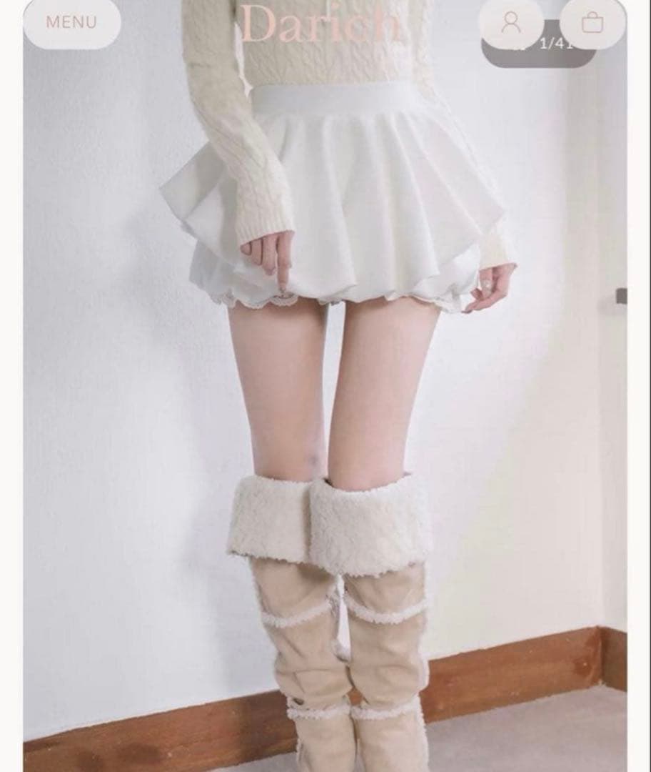 新品Darich ボリュームバルーンミニスカート FREE