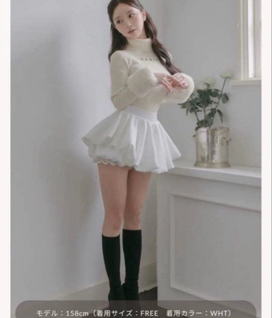 新品Darich ボリュームバルーンミニスカート FREE