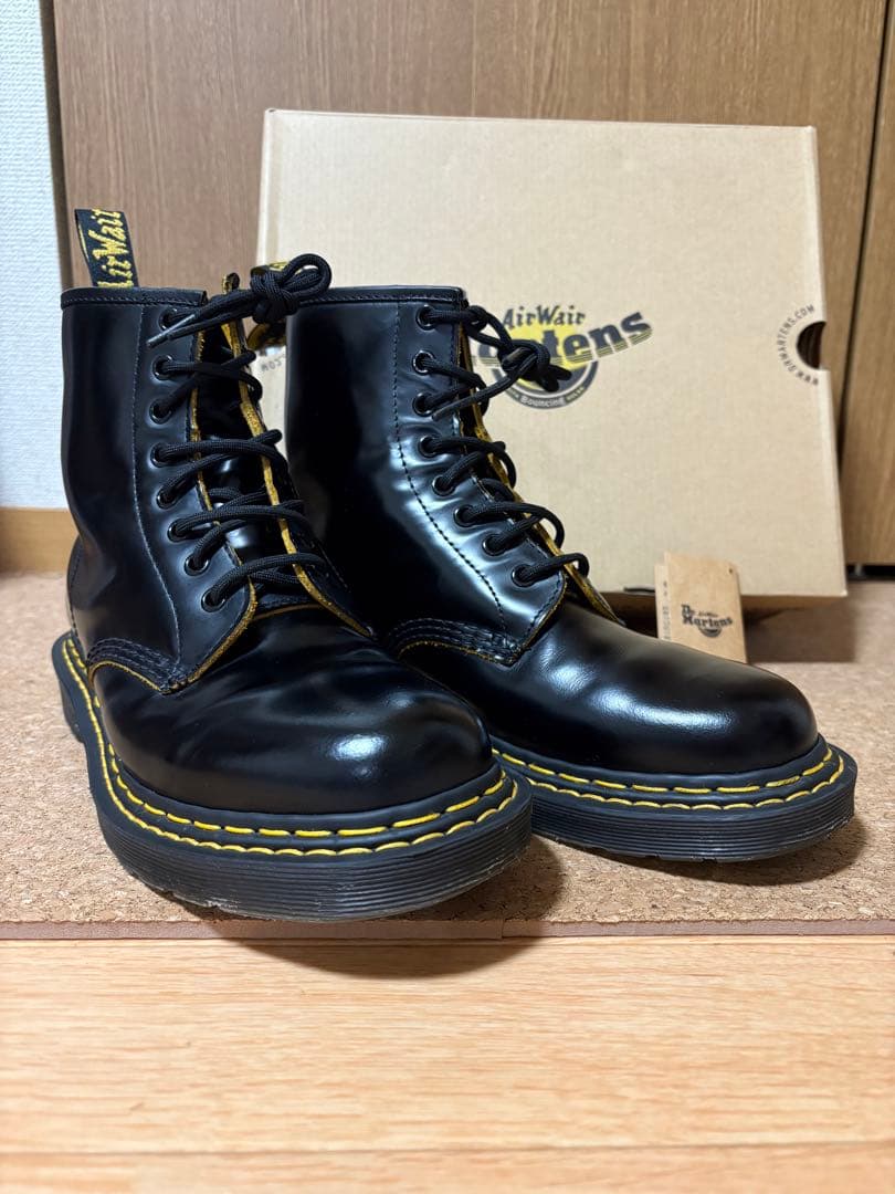 ドクターマーチンDr. Martens 60周年ダブルステッチ 26㎝　茶芯