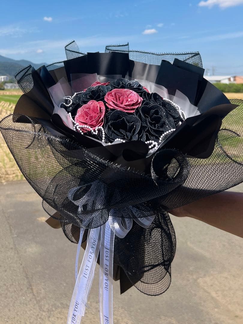 ぽっちゃま専用2束 ソープフラワー薔薇 お誕生日 ・記念日 プレゼント 花束