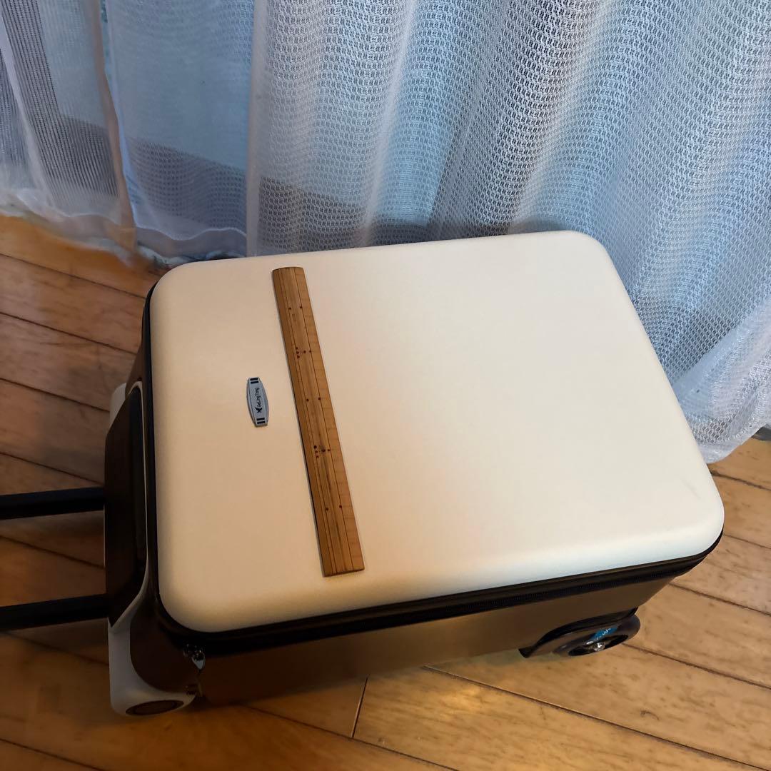 ホワイト/ブラック キャリーケース