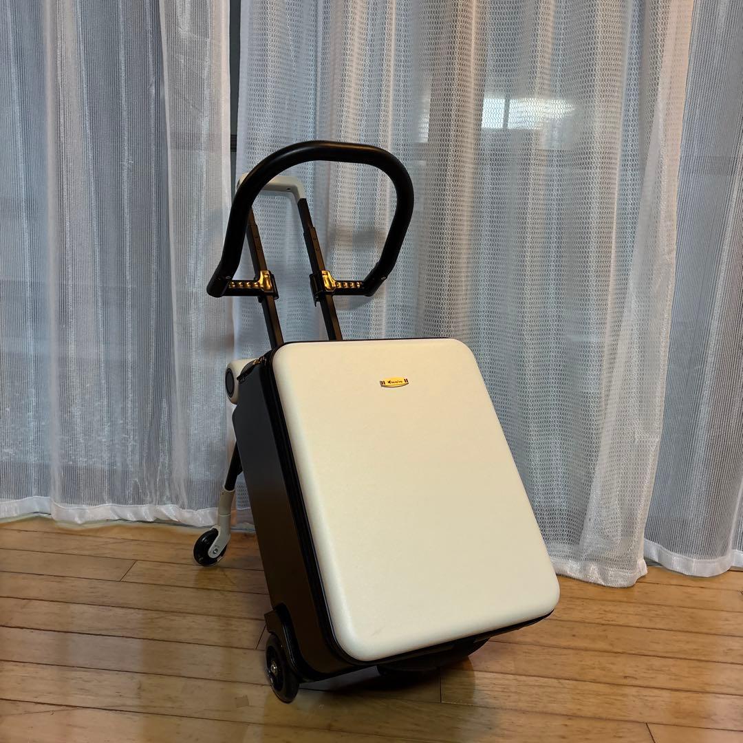 ホワイト/ブラック キャリーケース