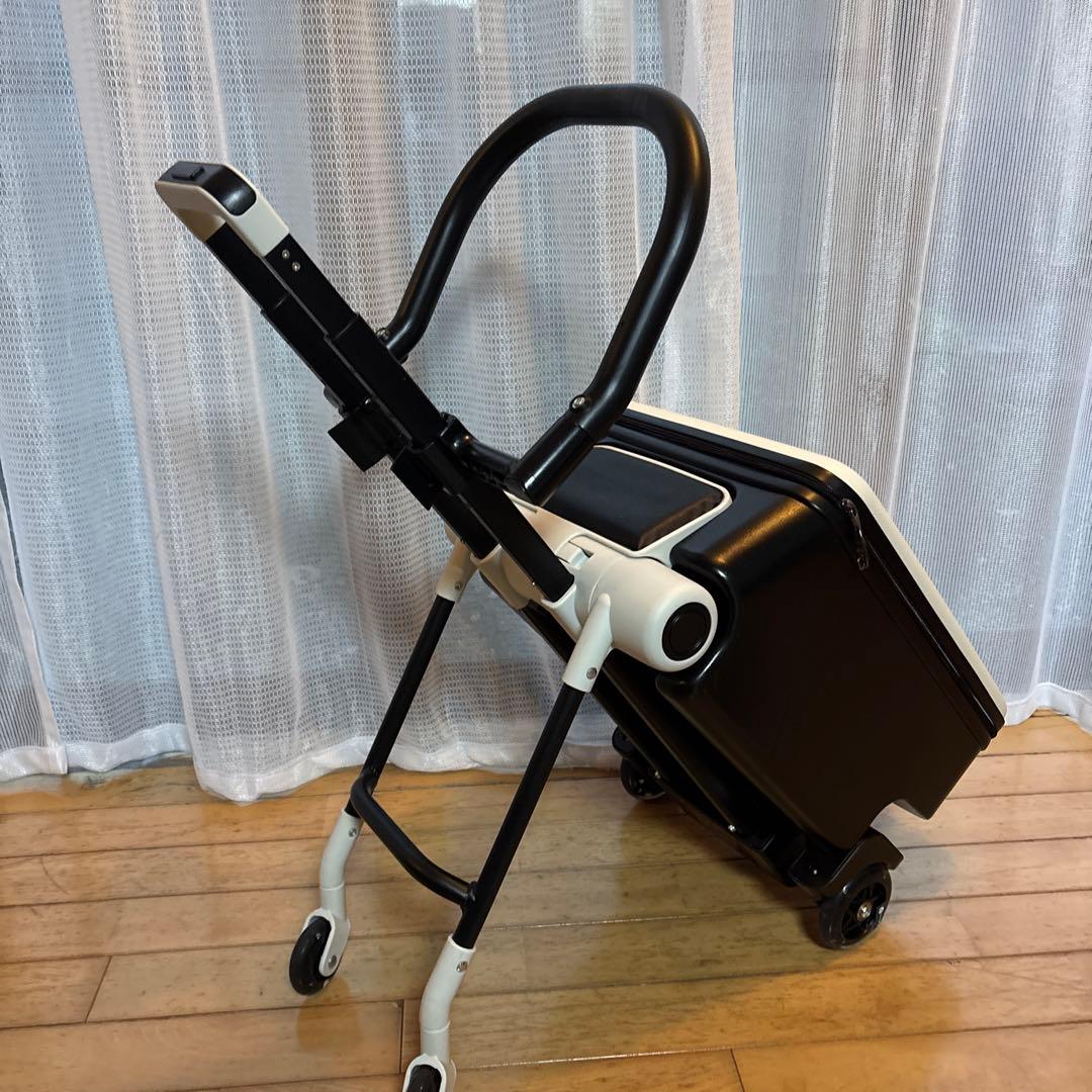 ホワイト/ブラック キャリーケース