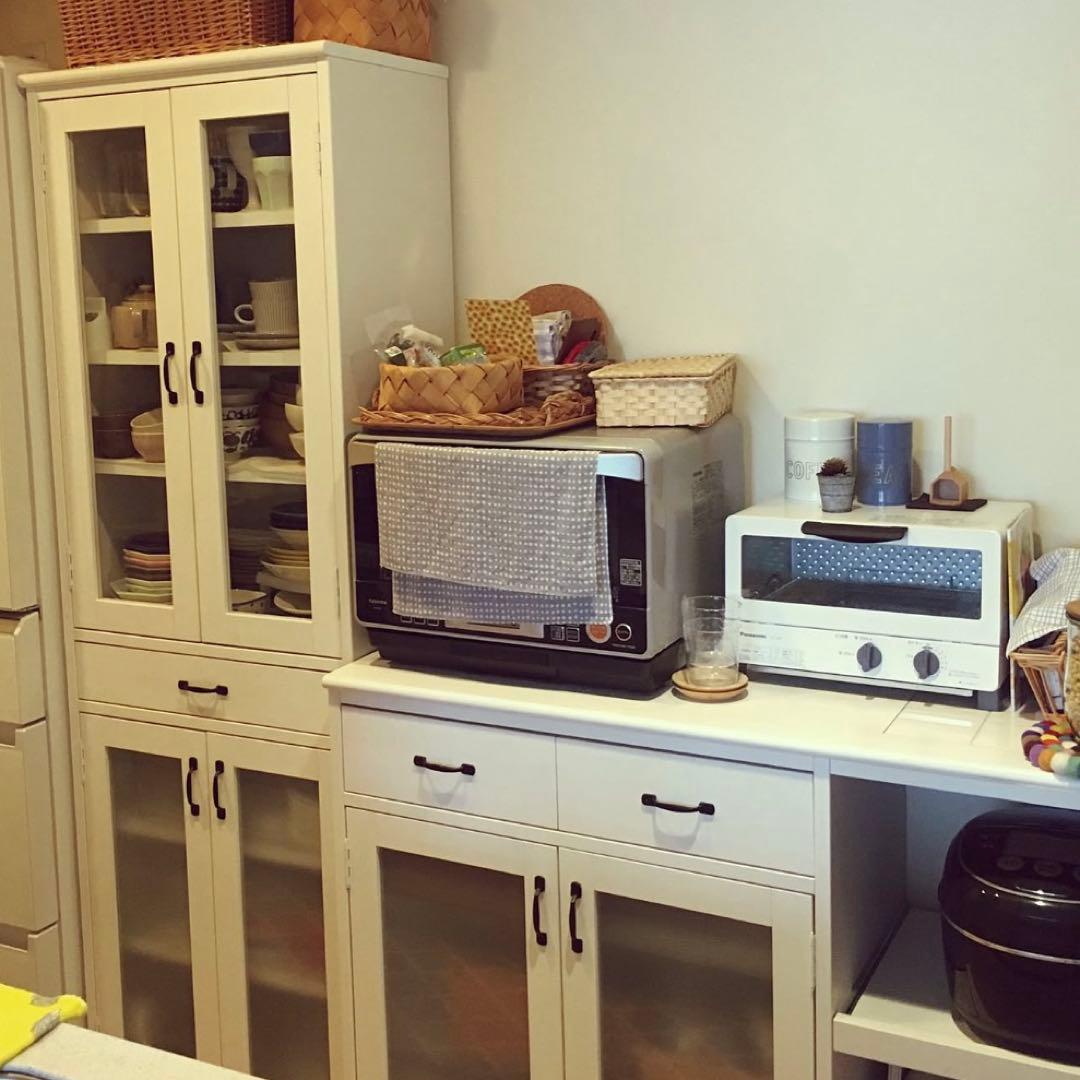 モモナチュラル　LANDシリーズ　幅56.5cm カップボード