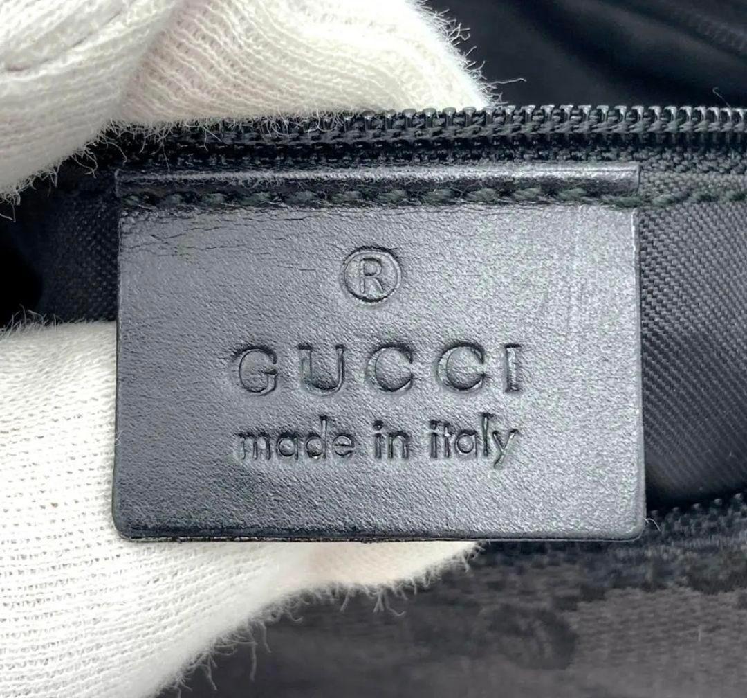 GUCCI0013386ワンショルダーバ ッググGGキャンバスブラック