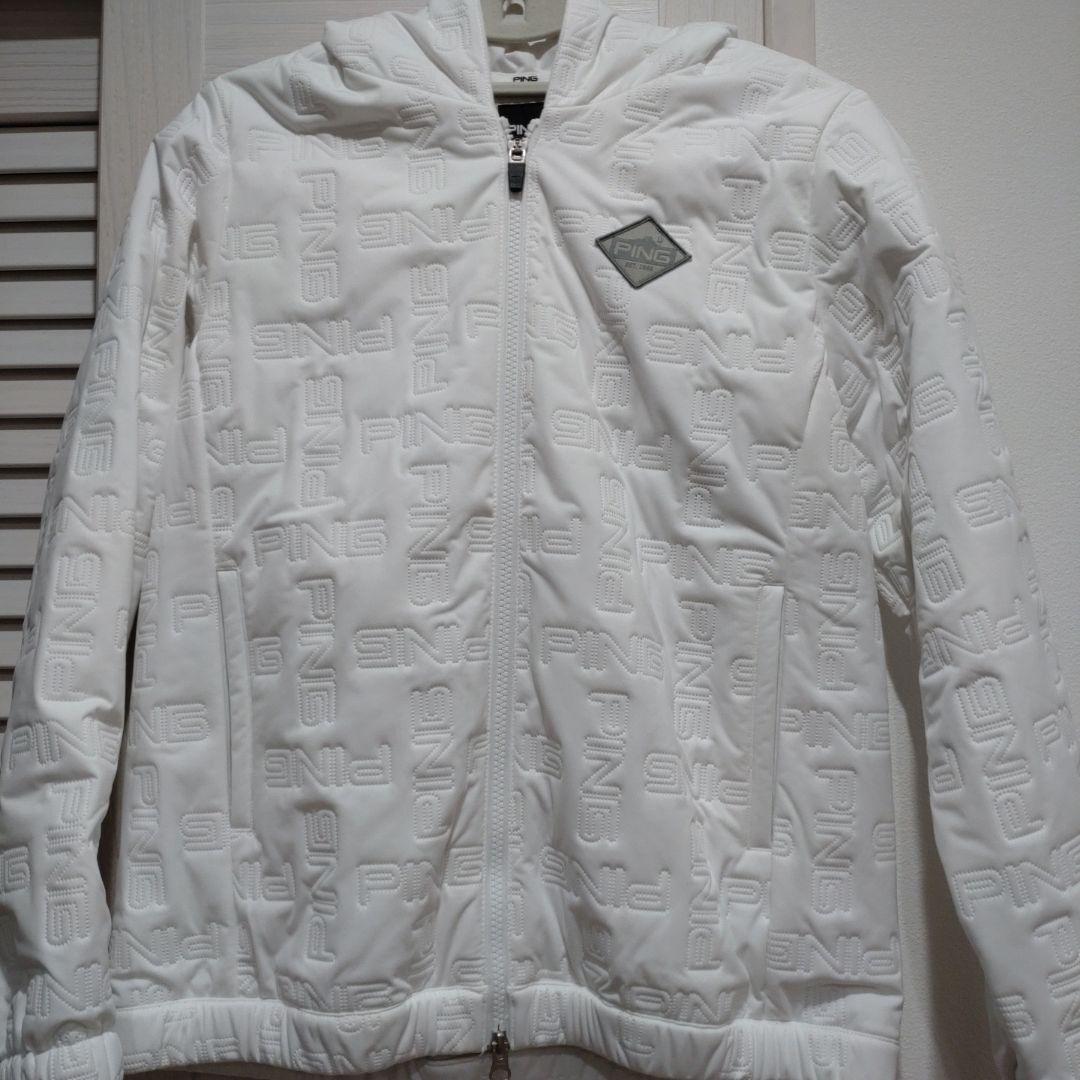 PING フード付きホワイトジャケット