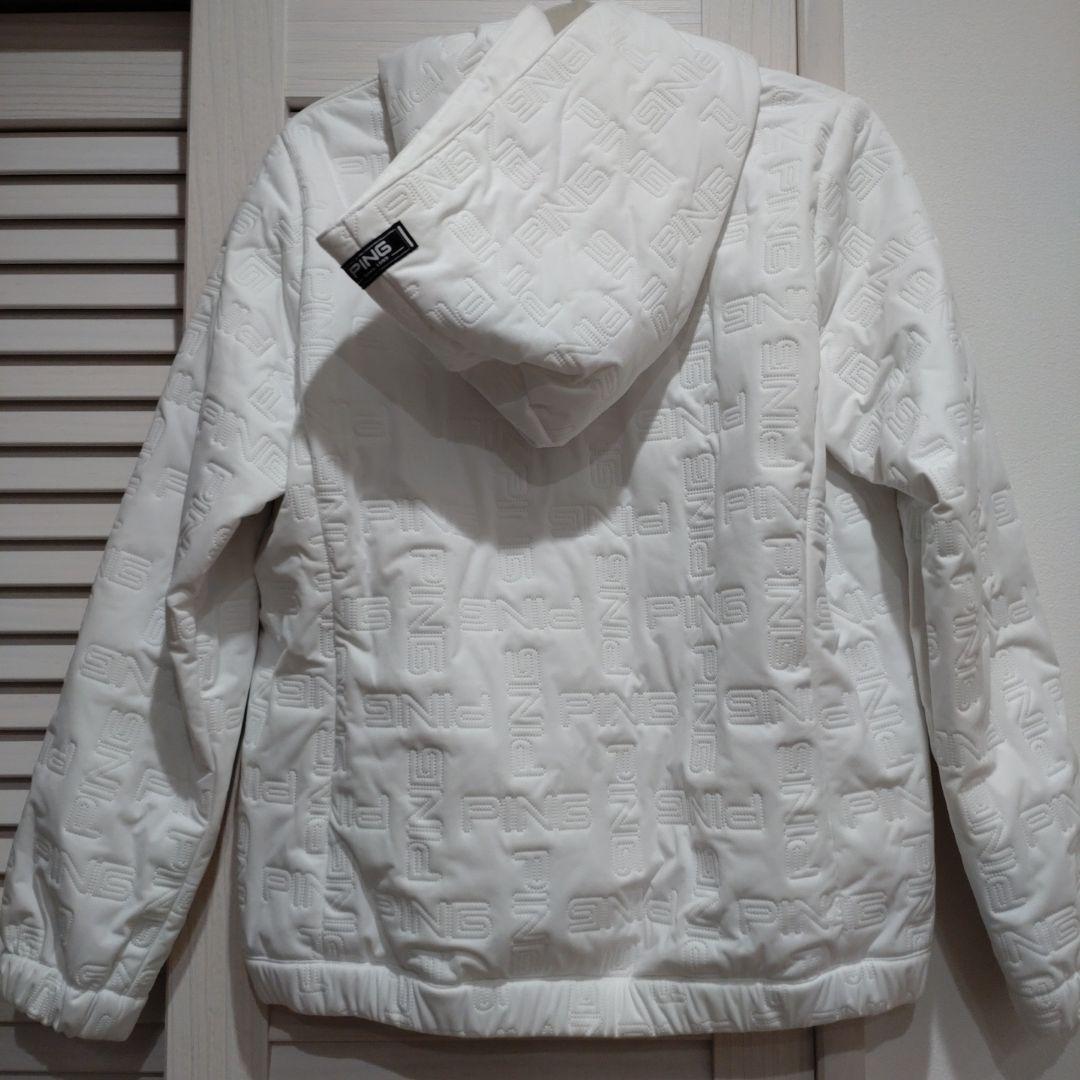 PING フード付きホワイトジャケット