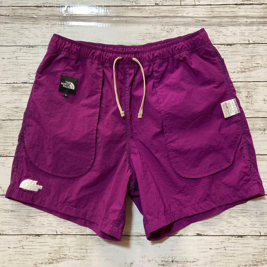 ザノースフェイス メンズ L バーサタイルショーツ パープル 水陸両用 短パン