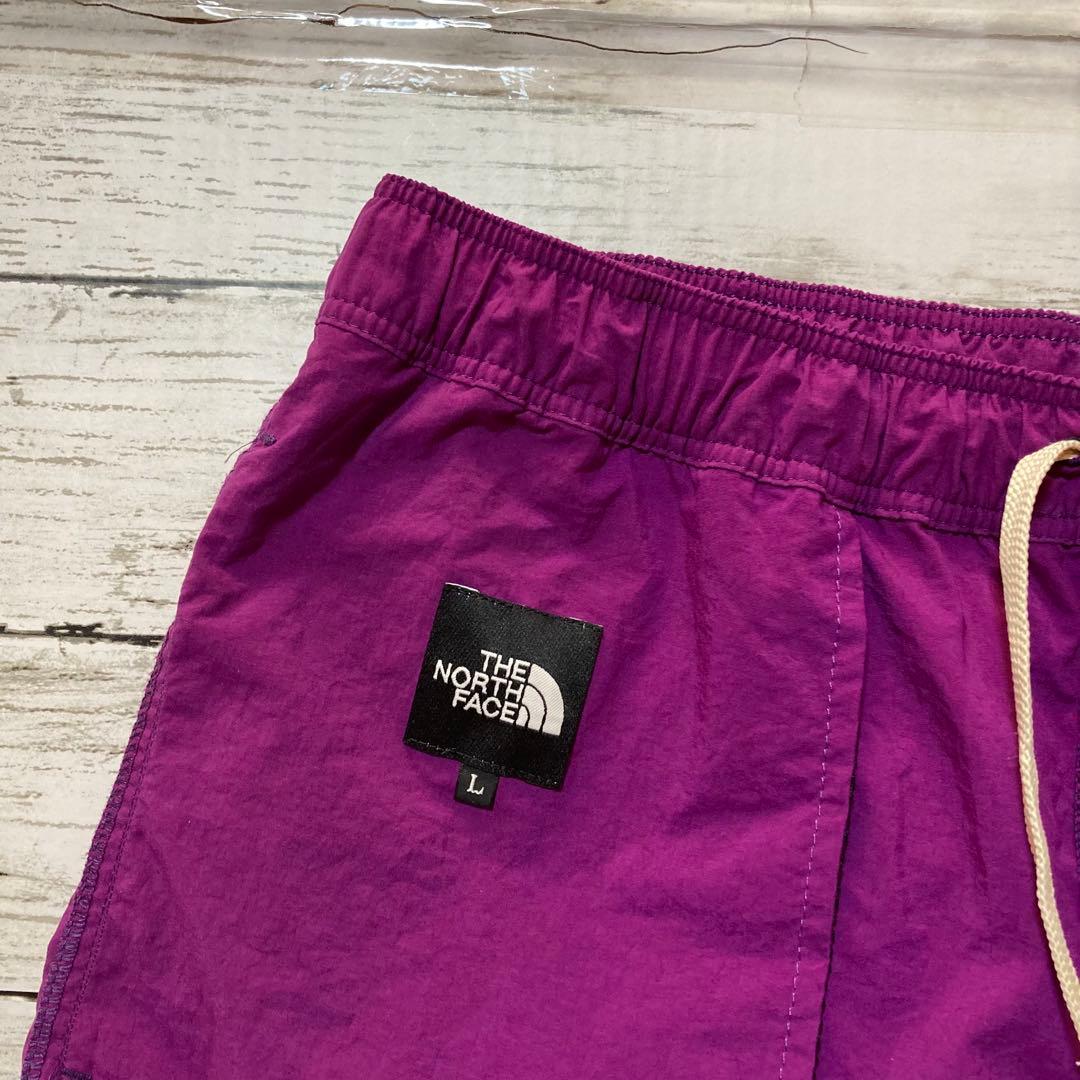 ザノースフェイス メンズ L バーサタイルショーツ パープル 水陸両用 短パン