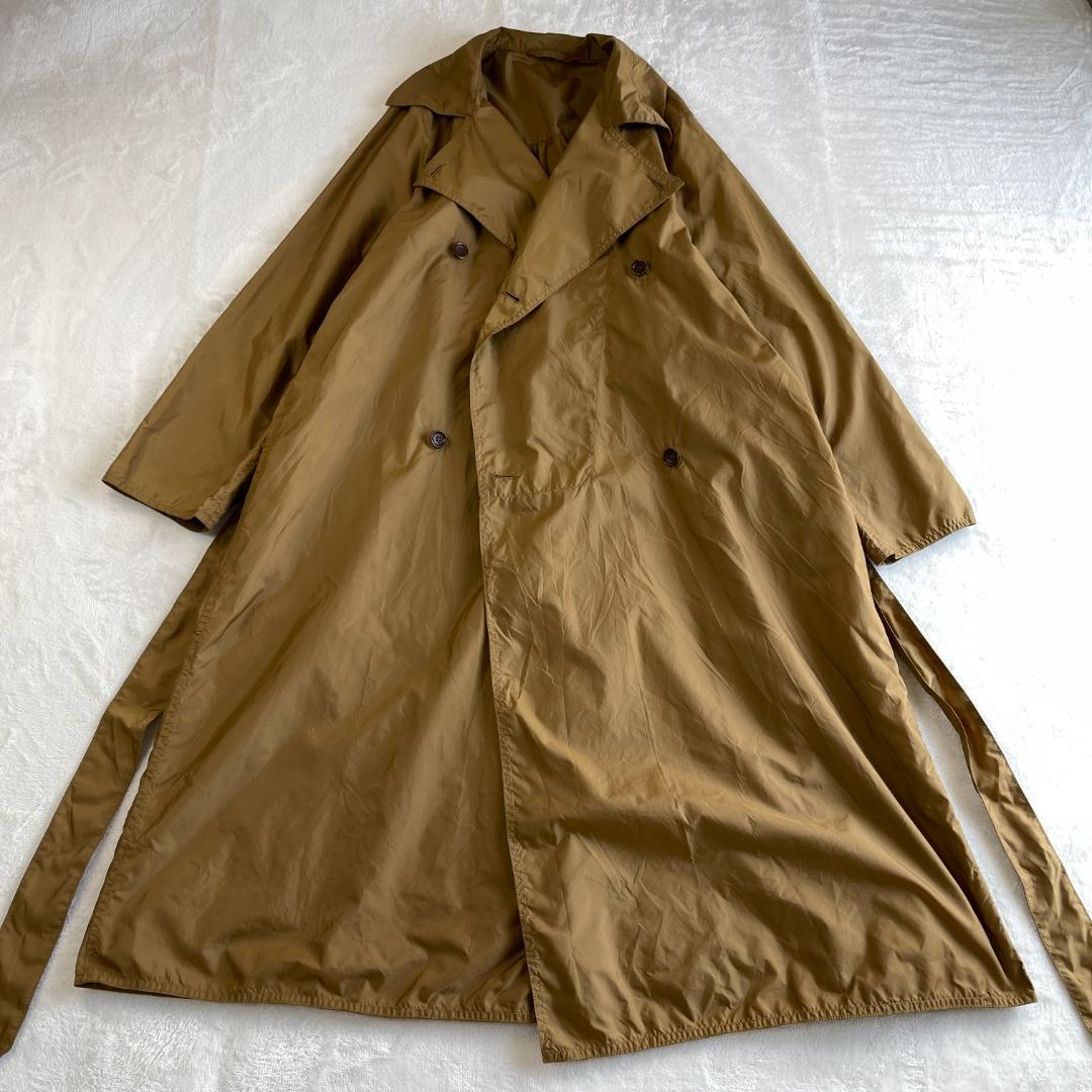 45R　ナイロントレンチコート　カーキ　ベージュ