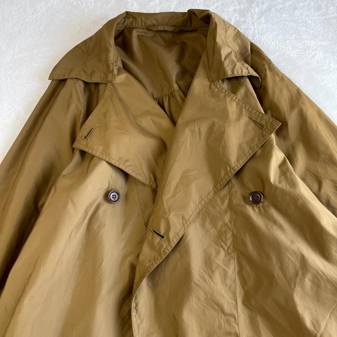 45R　ナイロントレンチコート　カーキ　ベージュ