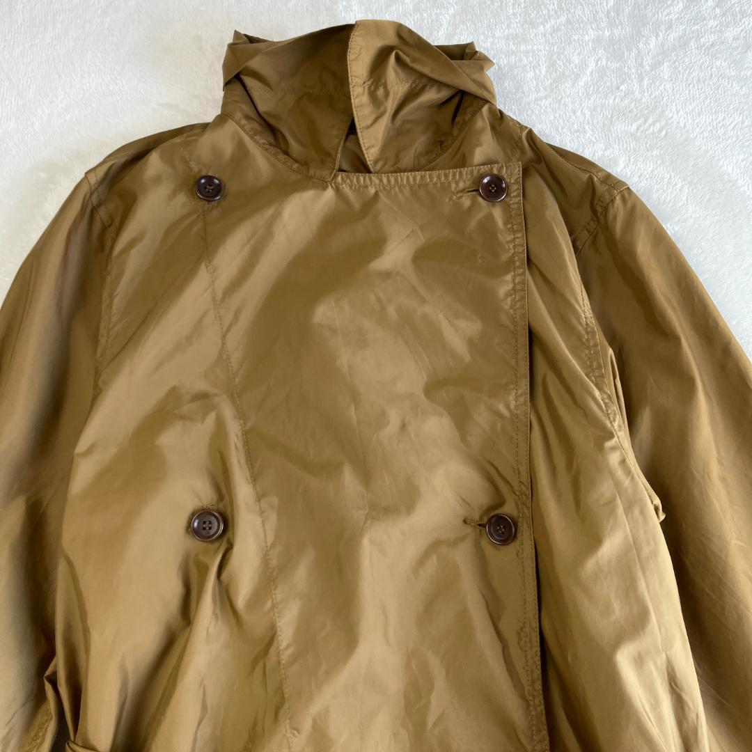 45R　ナイロントレンチコート　カーキ　ベージュ