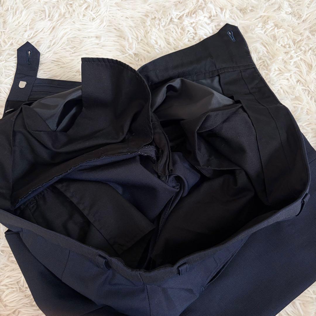 【美品】エルメネジルドゼニア スーツ セットアップ 2B ネイビー L 総裏