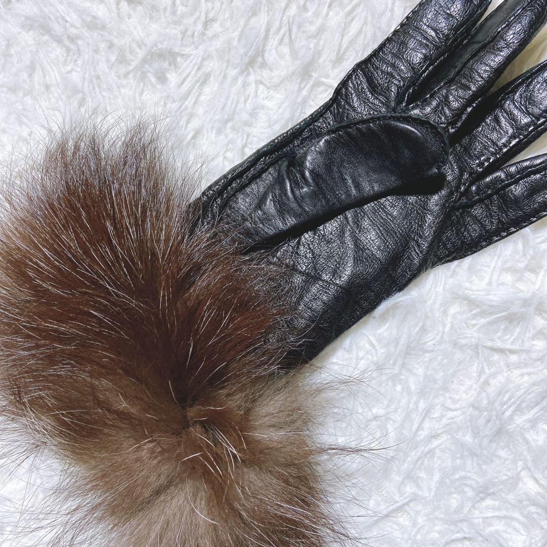 くっしー ⭐️PRADA プラダ　レザーグローブ　手袋　ラムスキン