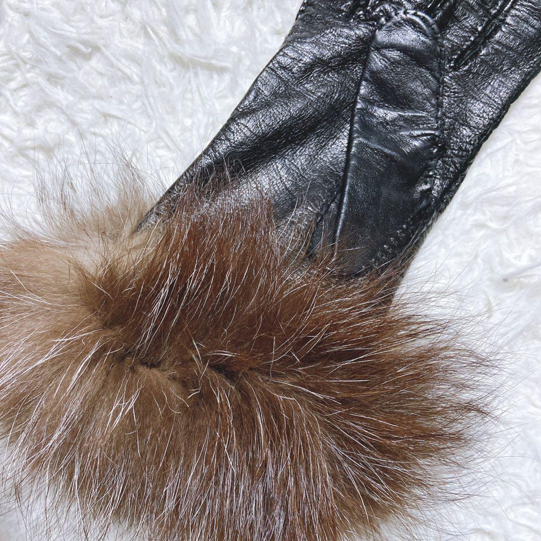 くっしー ⭐️PRADA プラダ　レザーグローブ　手袋　ラムスキン