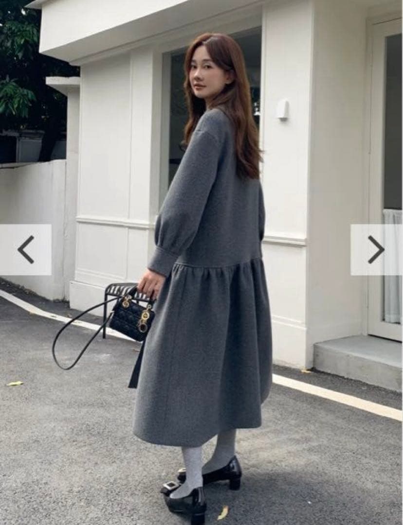 BIRTHDAY BASH グレー コールドダブルボタン ドレスコート M