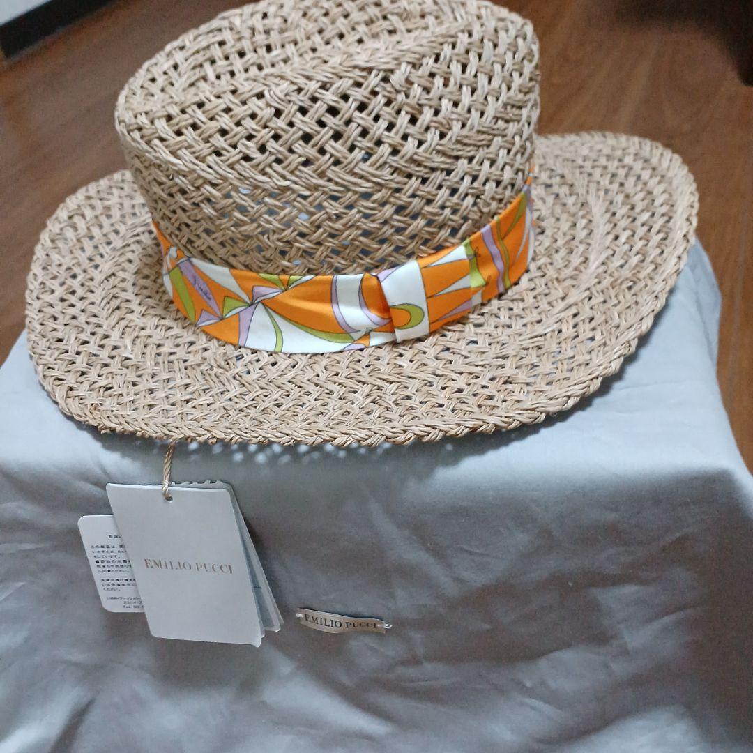 新品　エミリオプッチ　ハット　麦わら帽子