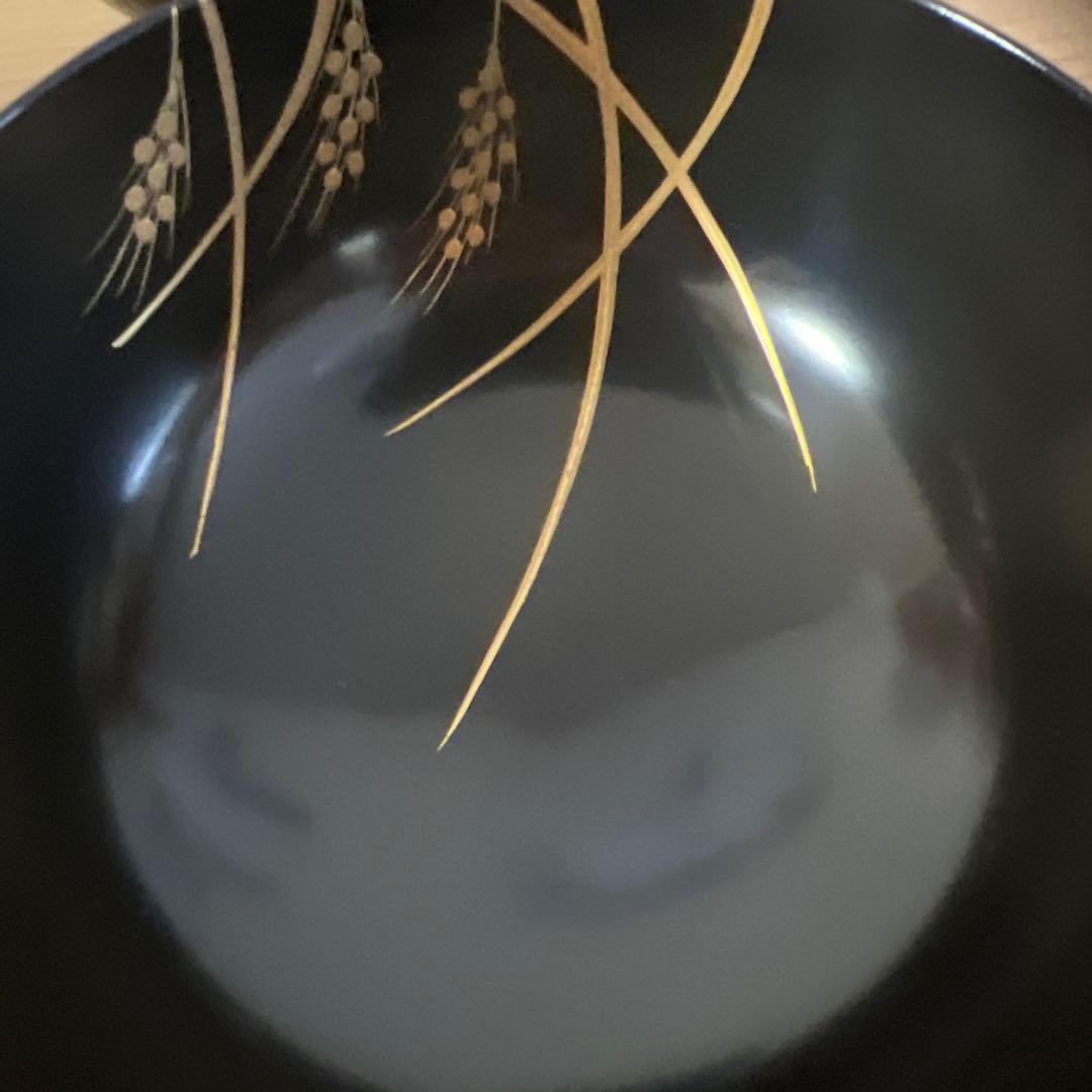 象彦　漆塗　雑煮　蓋つき煮物椀 5個セット