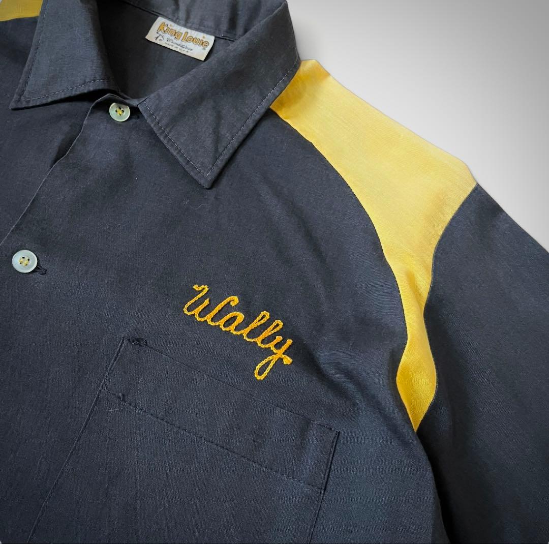 King Louie★ボーリングシャツ★USA製★刺繍入り