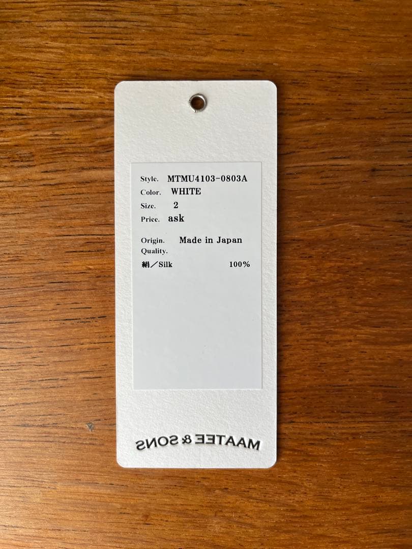 トップス MAATEE&SONS WASHABLE SILK TANK TOP