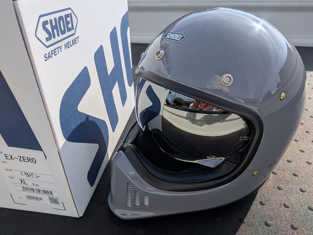 値下げ!!おまけ付き!!SHOEI EX-ZERO(バサルトグレー、XLサイズ)