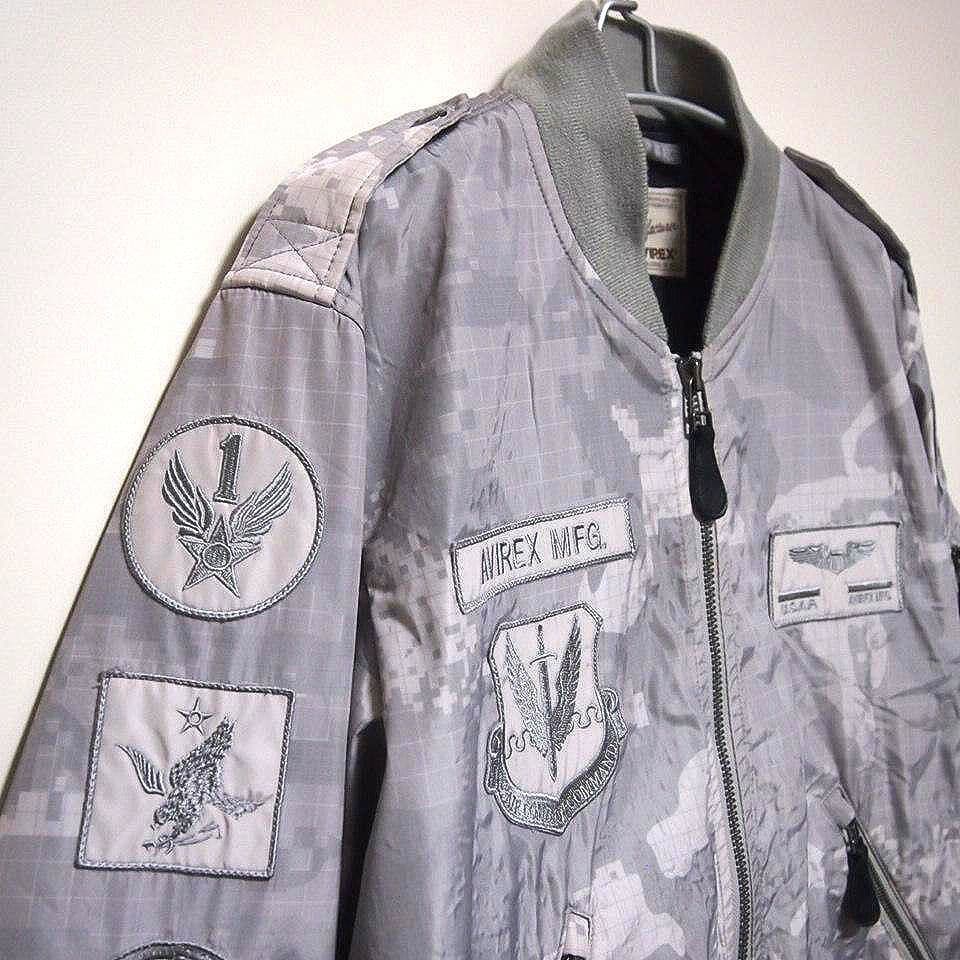 希少2XL★AVIREX　70周年　L-2B　フライトジャケット　シルバーグレー