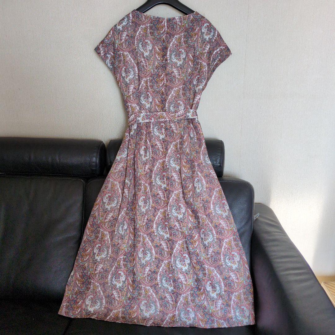 専用　SCAPA 花柄 半袖 ロングワンピース