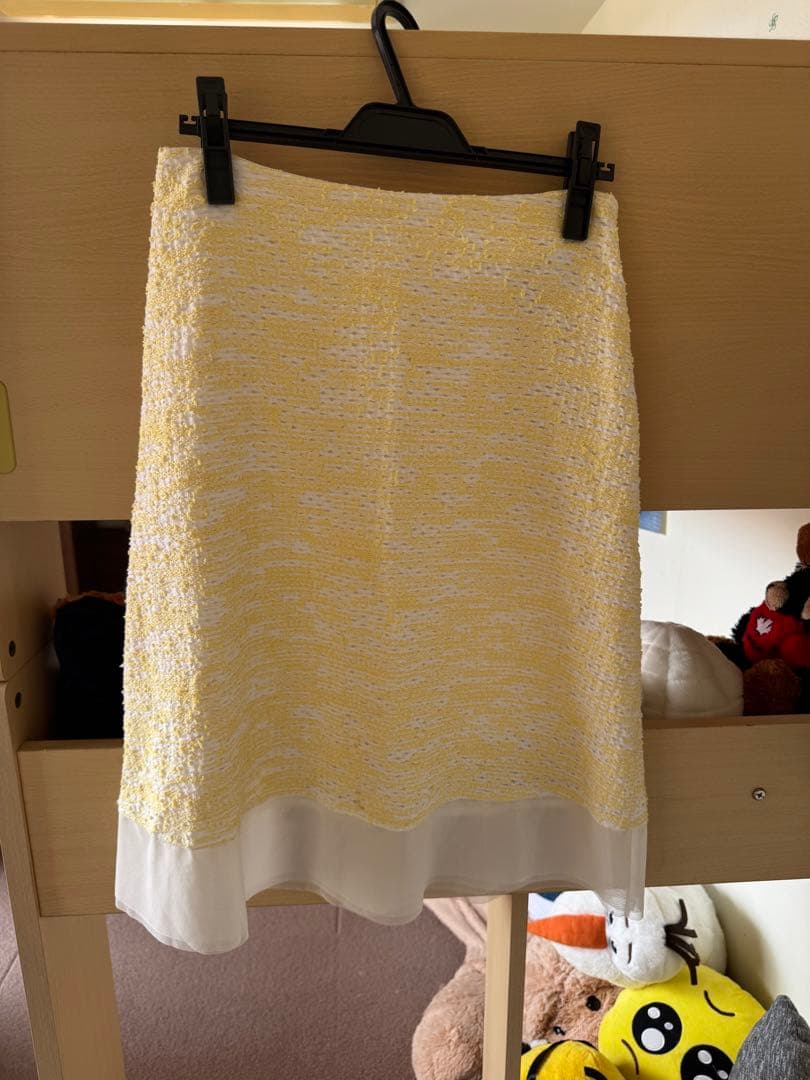 ひ*ん様 イエロー テクスチャー タイトスカート