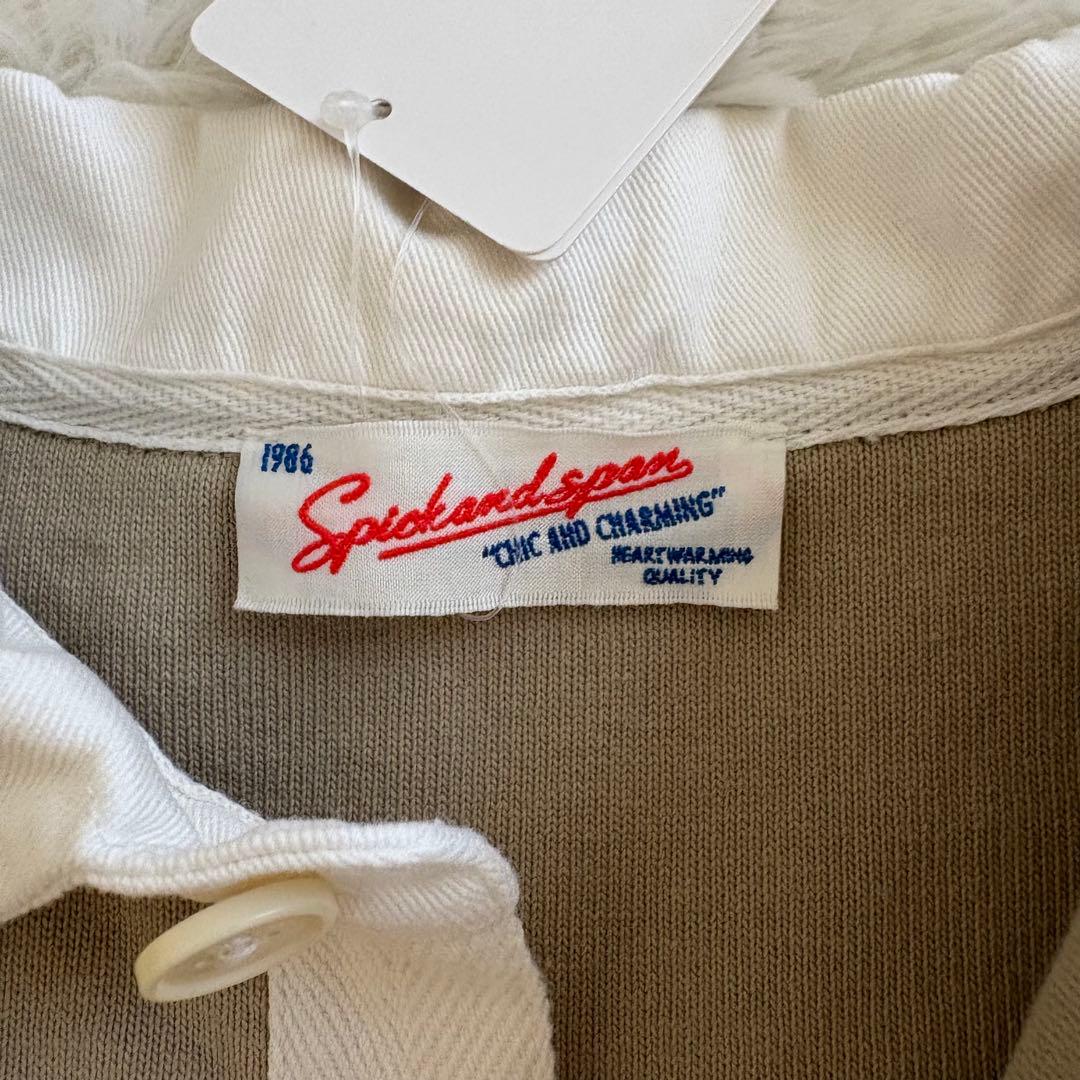 新品　スピックアンドスパン 23秋冬 ラガーシャツ　ロンT フリーサイズ