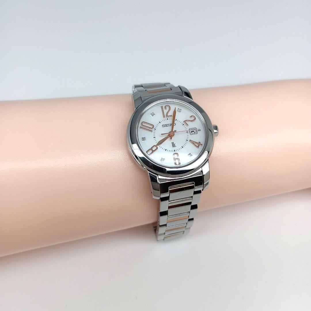 【美品 ダイヤモンド】セイコー　ルキア　レディース腕時計　a5L-1